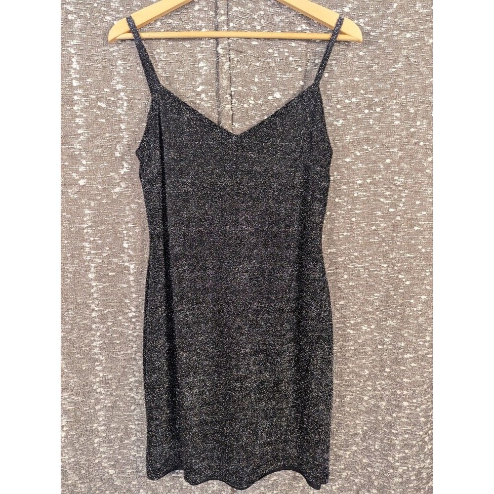 Vintage Joseph Ribkoff Shimmer Black Mini Dress‎ Women's 10